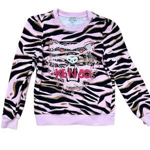 Kenzo Kids Girls Embroidered Tiger Sweatshirt Size 10